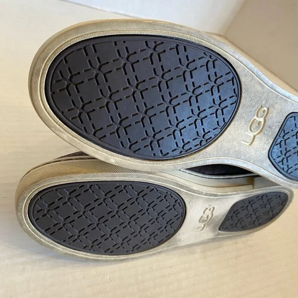 UGG Blaney Crystals Brown Leather Ankle Booties Fashion Sneakers Size 7.5 Comfy - Picture 14 of 15